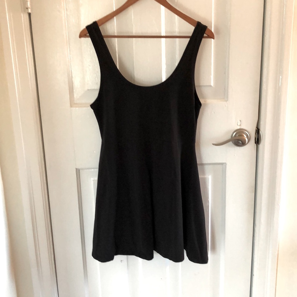 Black casual mini dress/ bathing suit cover up